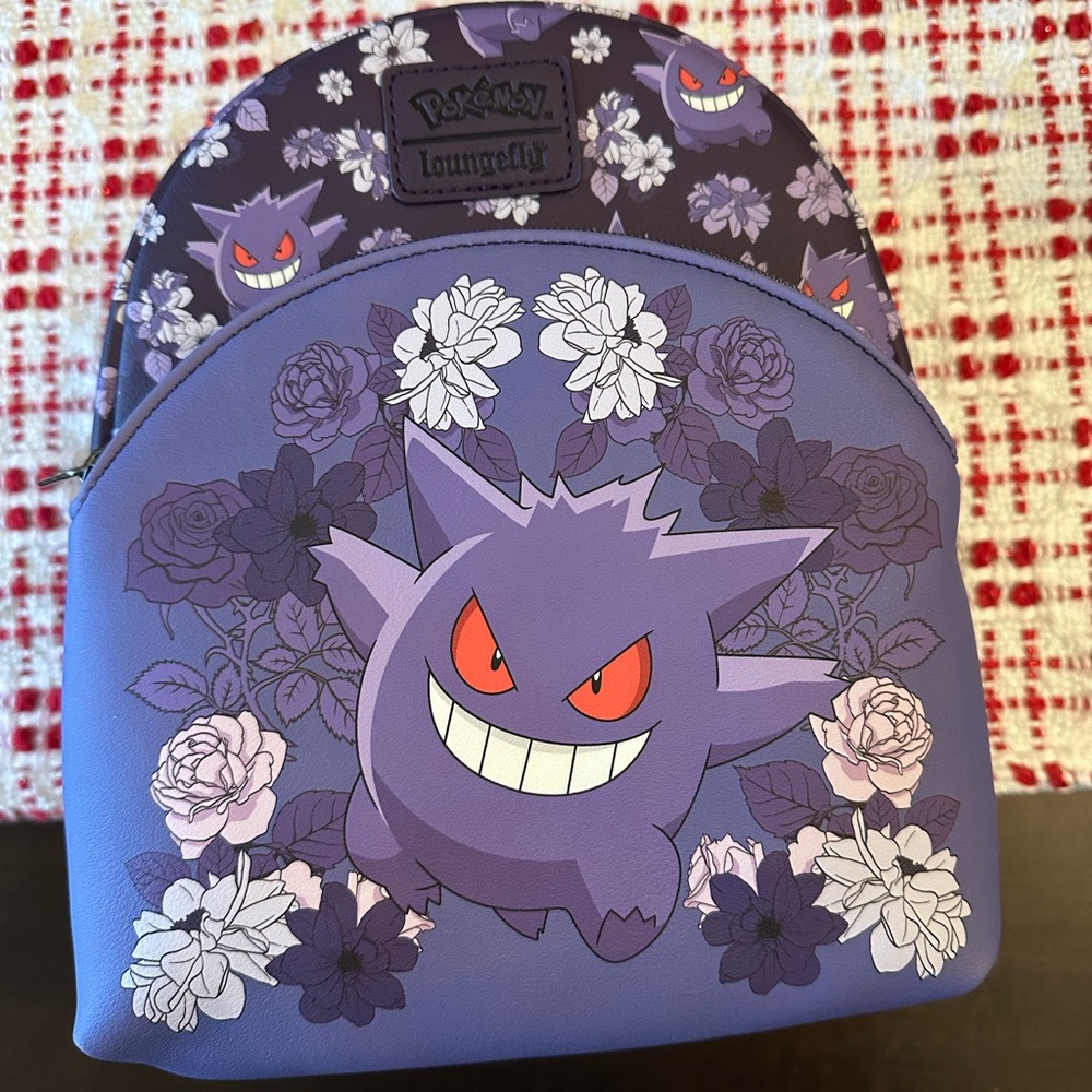 Loungefly Pokémon Gengar Floral Kids Backpack